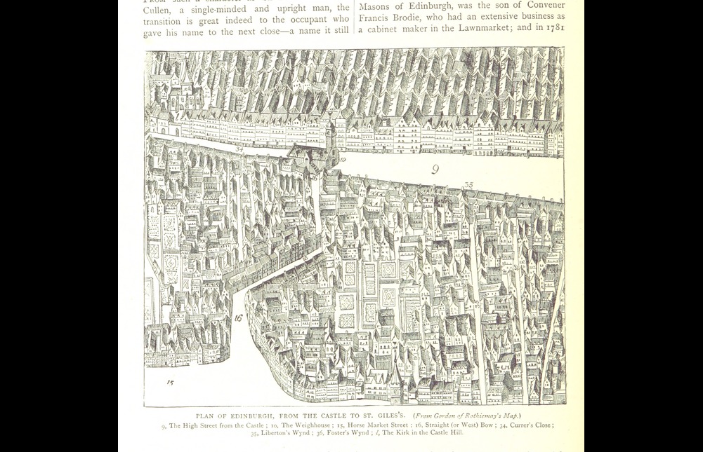 Map from 'Cassell's Old and New Edinburgh, etc'