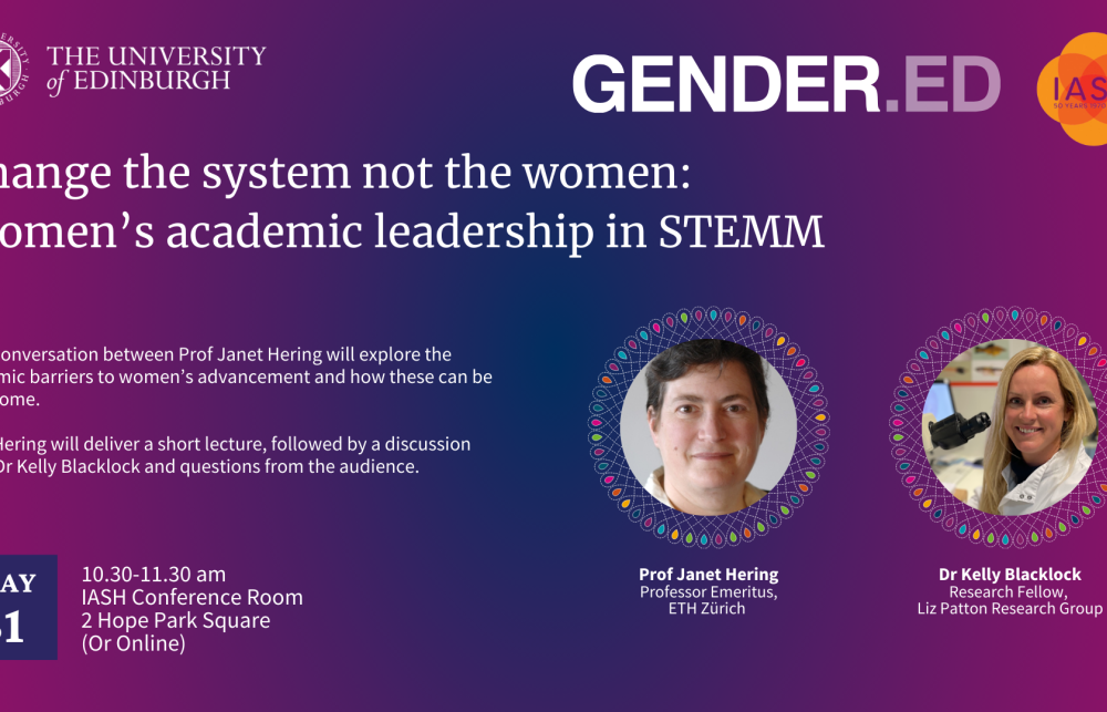 A poster for: Change the system not the women: Women’s academic leadership in STEMM