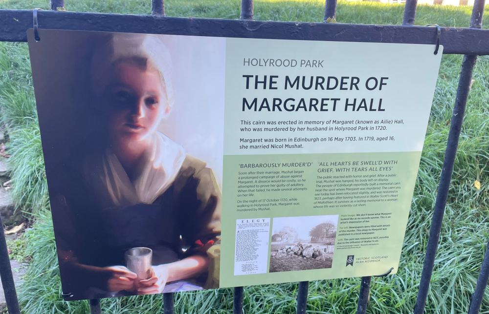 Details on the life of Margaret Hall near the spot where she was killed