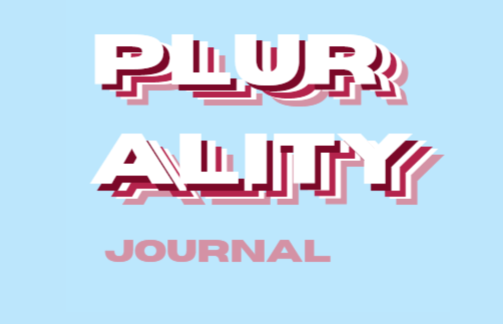 A picture of Plurality Journal's logo that reads 'Plurality Journal' in capital, block letters.
