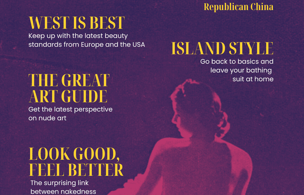 Front Cover of Research Magazine, Colonialism Undressed