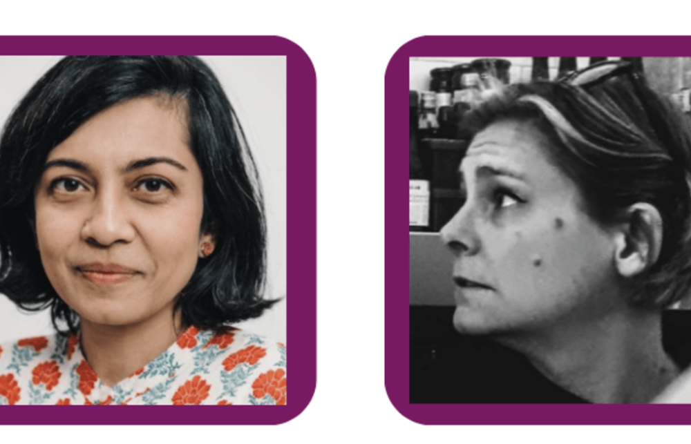 Image split between images of Dr Hemangini Gupta and Professor Sarah Childs.